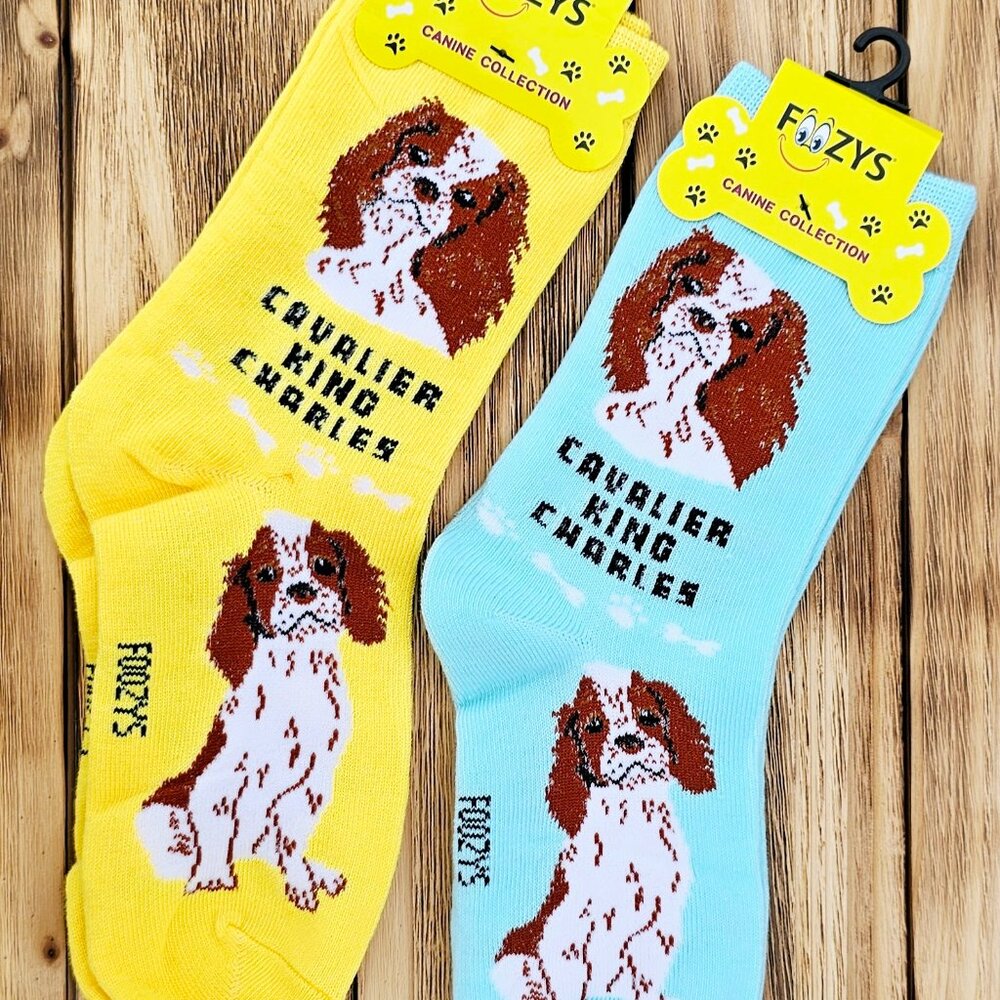 SOLD OUT - Cavalier King Charles Unisex Crew Canine Socks
